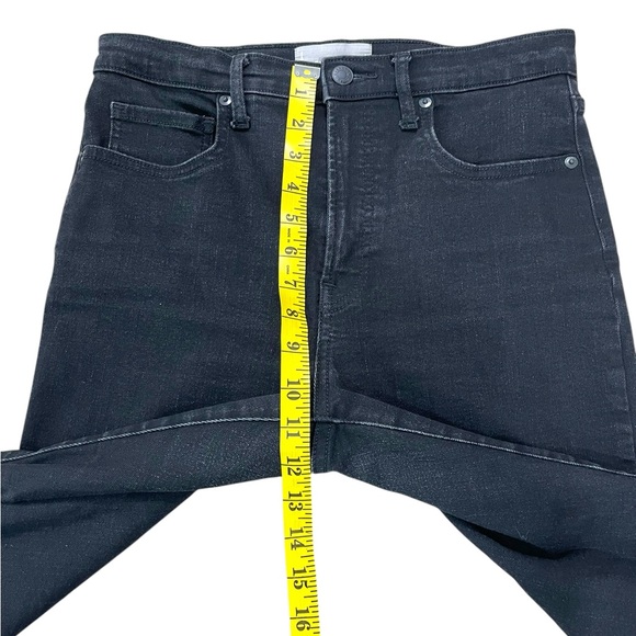EVERLANE Hi-Rise Skinny Black Jeans Size 30 Strechy - Picture 10 of 11